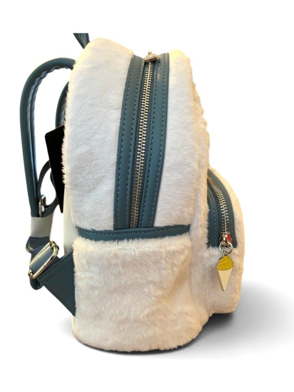 Loungefly Monsters Inc Abominable Snowman Yeti Faux Fur Mini Backpack NWT - Picture 5 of 6